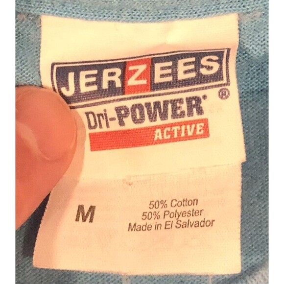 Jerzees Blue Family Jam Medium T-Shirt Boombox 90’s Style SS Tee - Picture 6 of 6